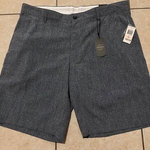 Greg Norman for Tasso Denim Blue Casual Flat Front Shorts Dress Outdoor Size 40